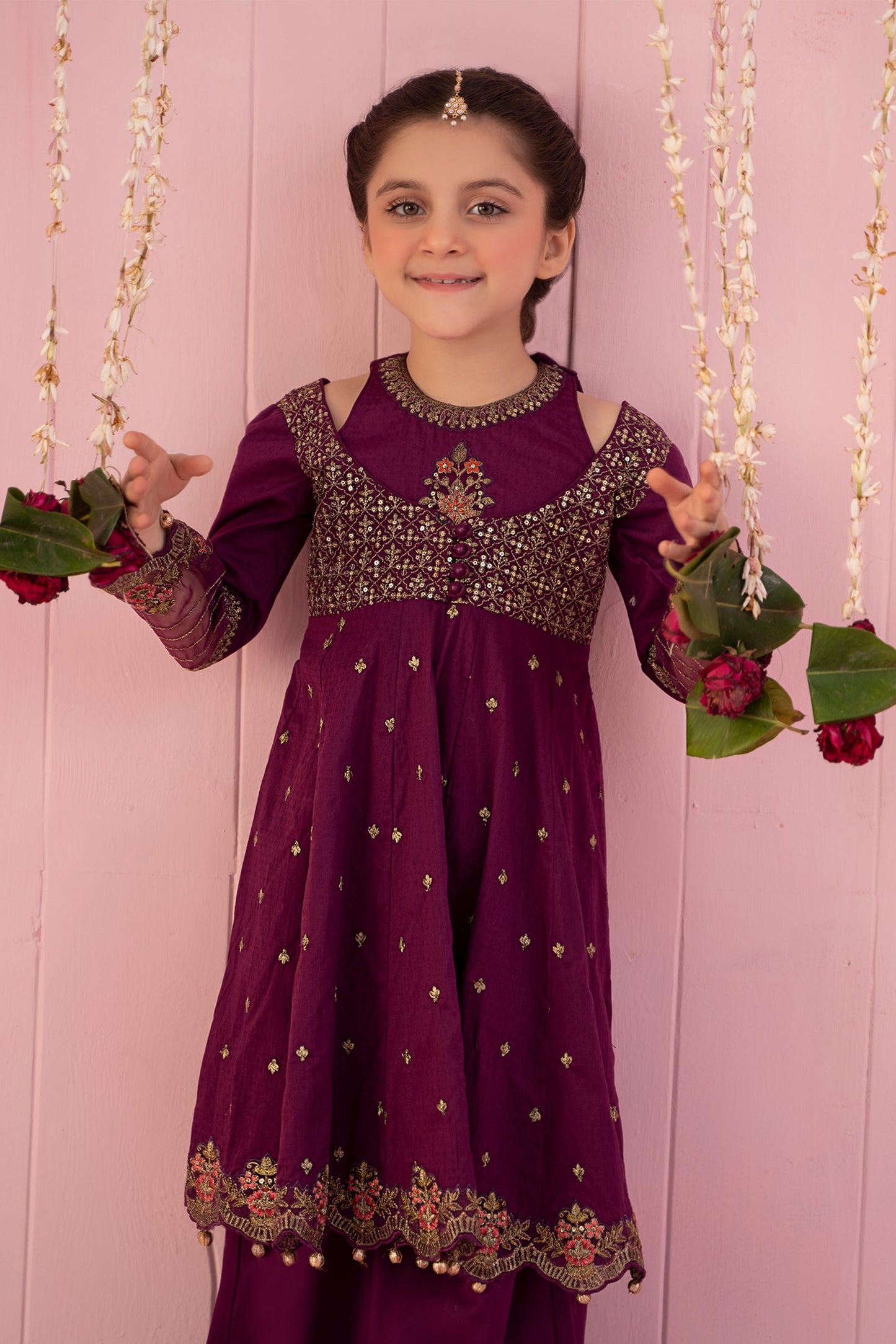 3 Piece Embroidered Dobby Suit