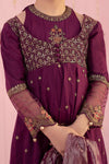 3 Piece Embroidered Dobby Suit