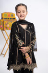 3 Piece Embroidered Dobby Suit