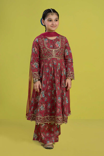 3 PIECE EMBROIDERED LAWN SUIT | MKD-EF24-32 All Products MKD2432-023-PNK