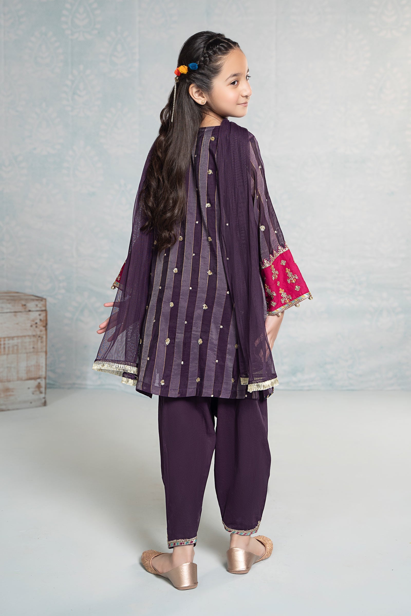 3 Piece Embroidered Yarn Dyed Suit