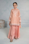 3 Piece Embroidered Stripecotton Suit
