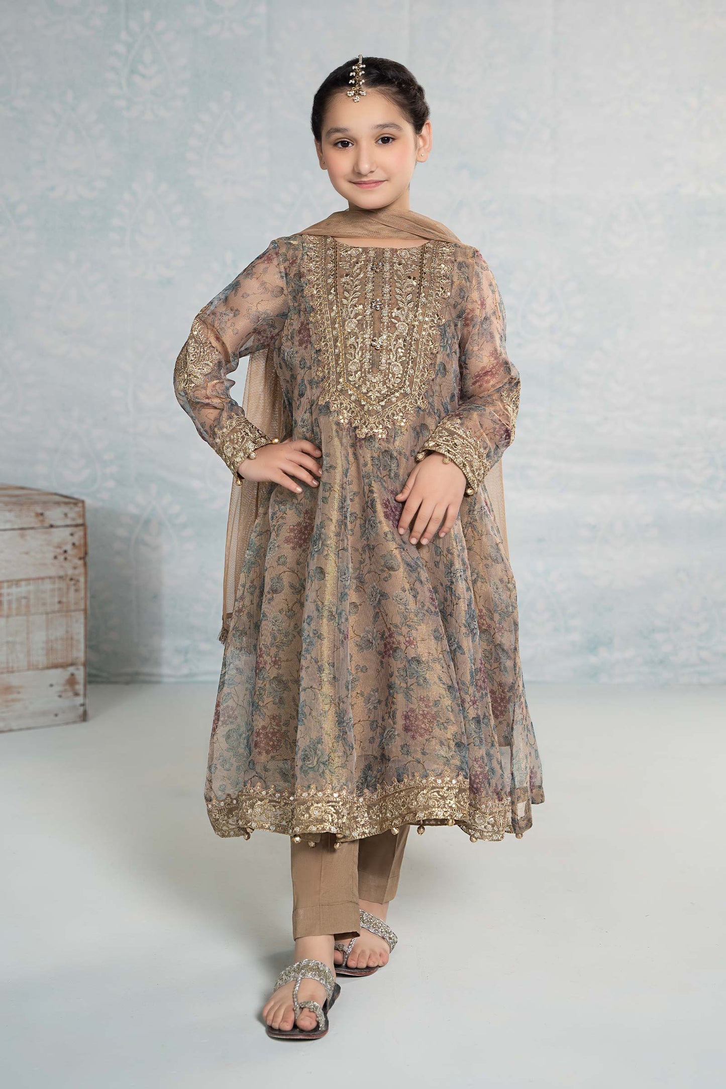 3 Piece Masoori Net Suit