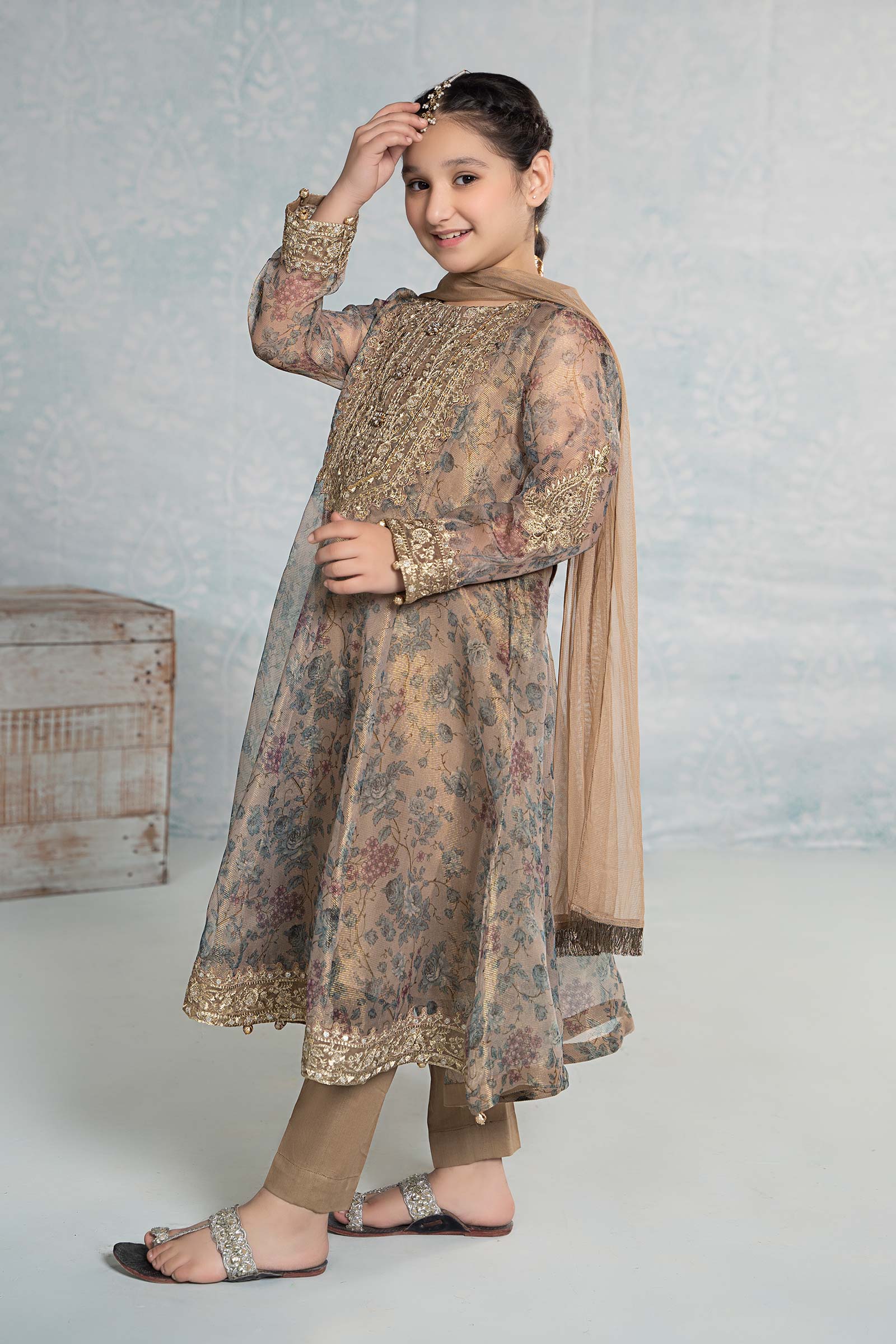 3 Piece Masoori Net Suit