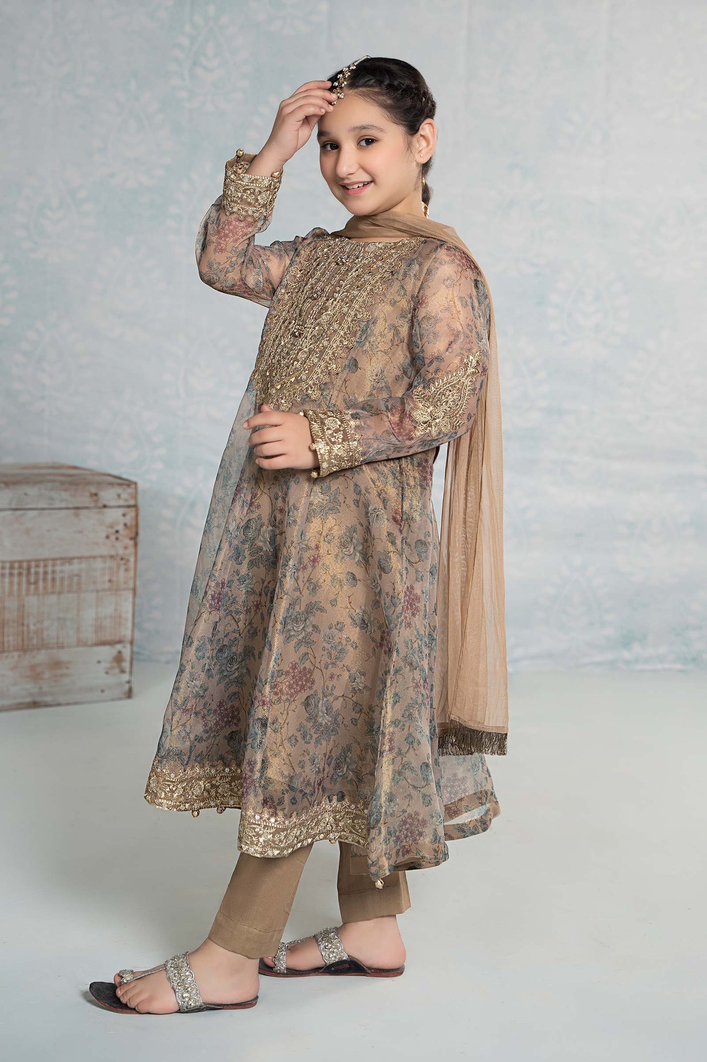 3 Piece Masoori Net Suit