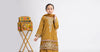 3 Piece Embroidered Raw Silk Suit