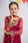 3 Piece Embroidered Organza Suit