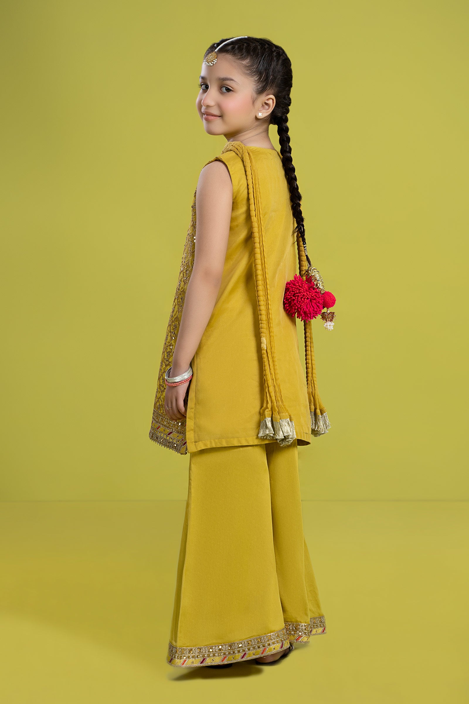 3 Piece Embroidered Organza Suit