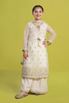 3 Piece Embroidered Organza Suit