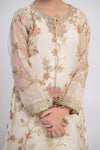 3 Piece Embroidered Organza Suit
