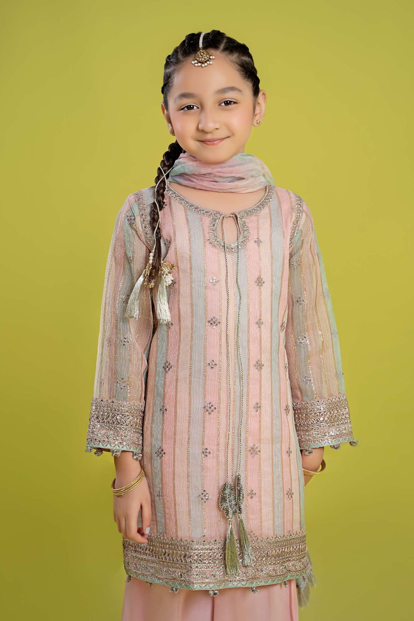 3 Piece Embroidered Yarn Dyed Suit