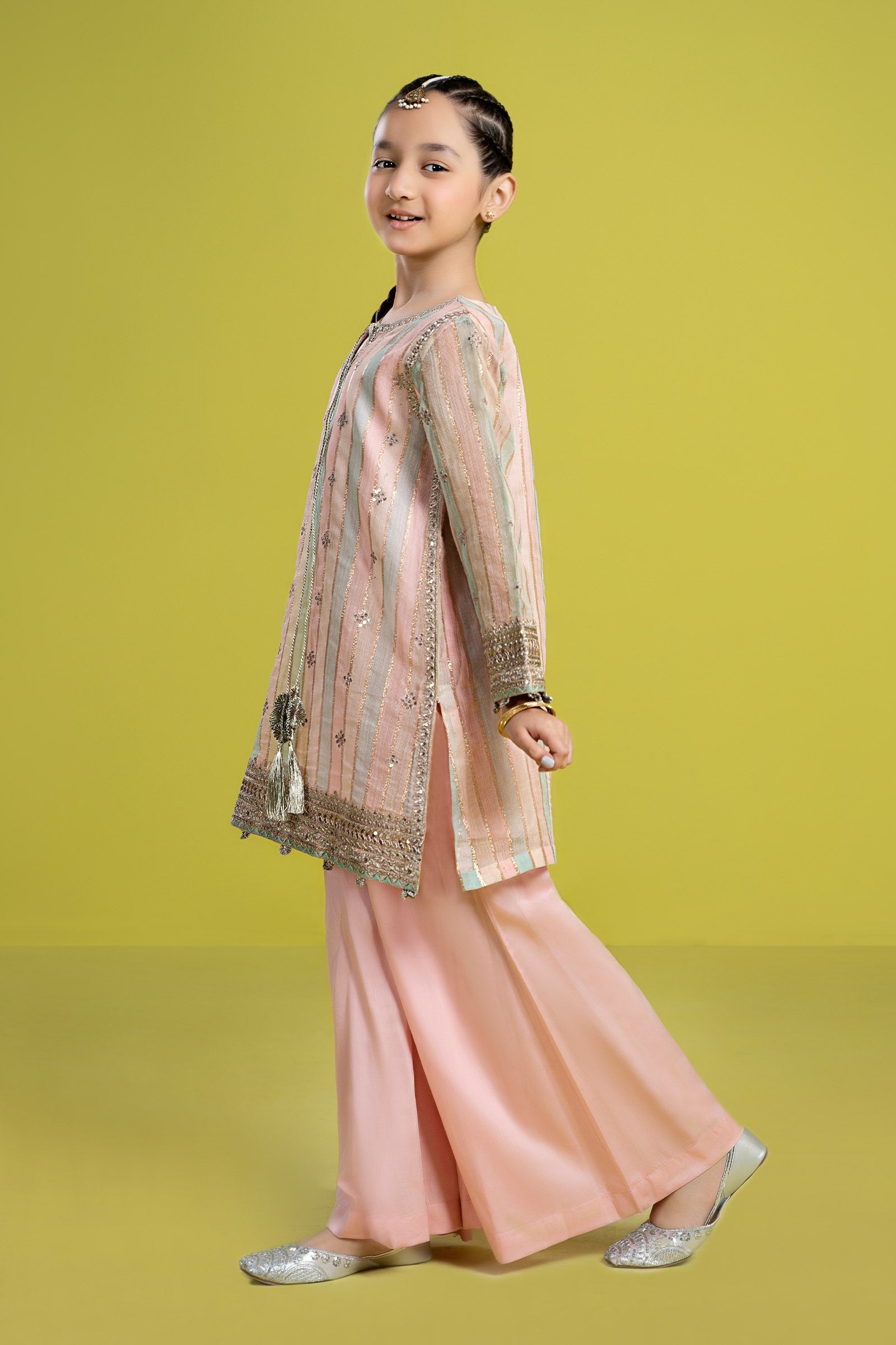 3 Piece Embroidered Yarn Dyed Suit