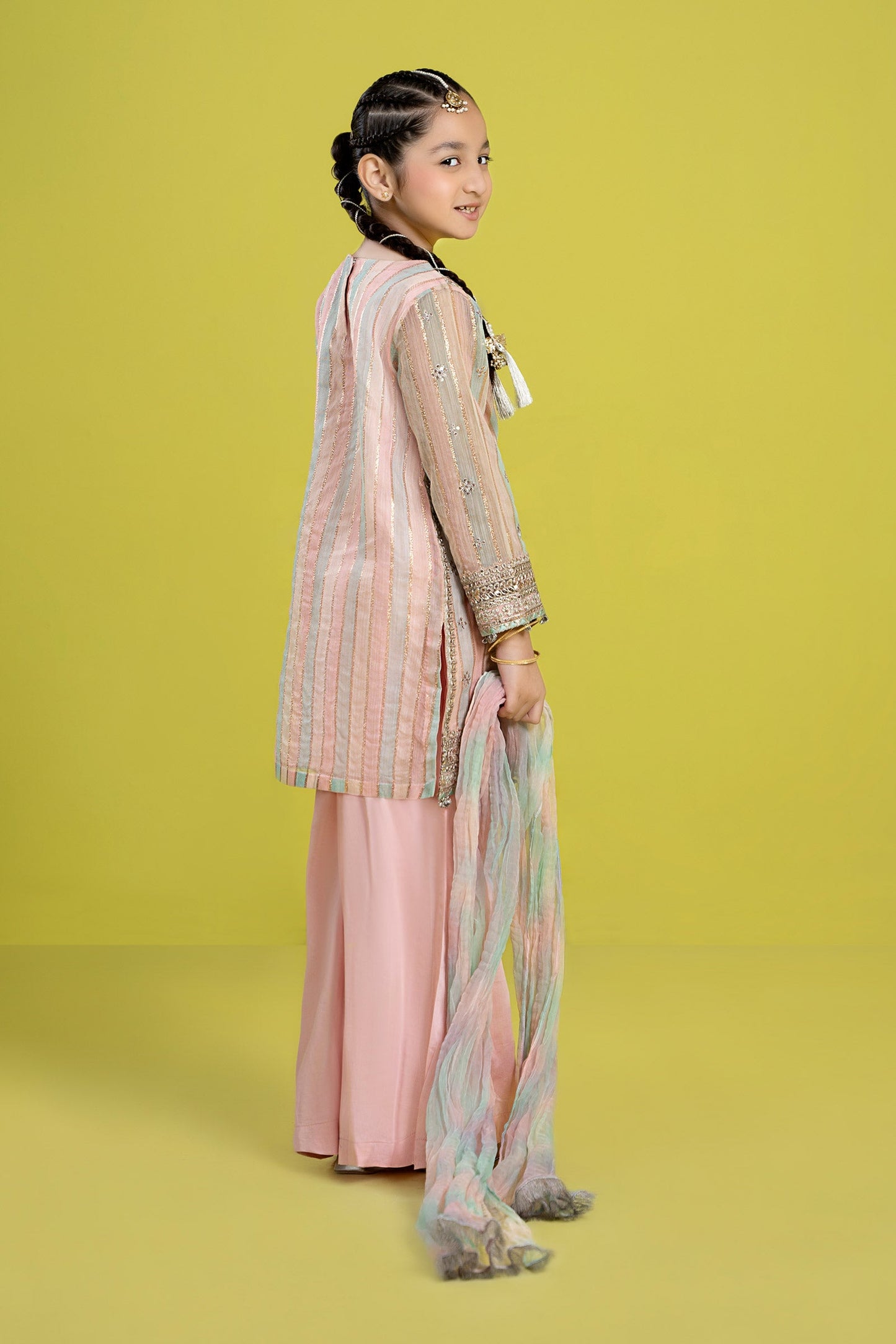 3 Piece Embroidered Yarn Dyed Suit