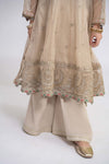 3 Piece Embroidered Organza Suit