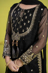 3 Piece Embroidered Organza Suit