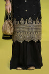 3 Piece Embroidered Organza Suit