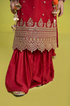3 Piece Embroidered Organza Suit