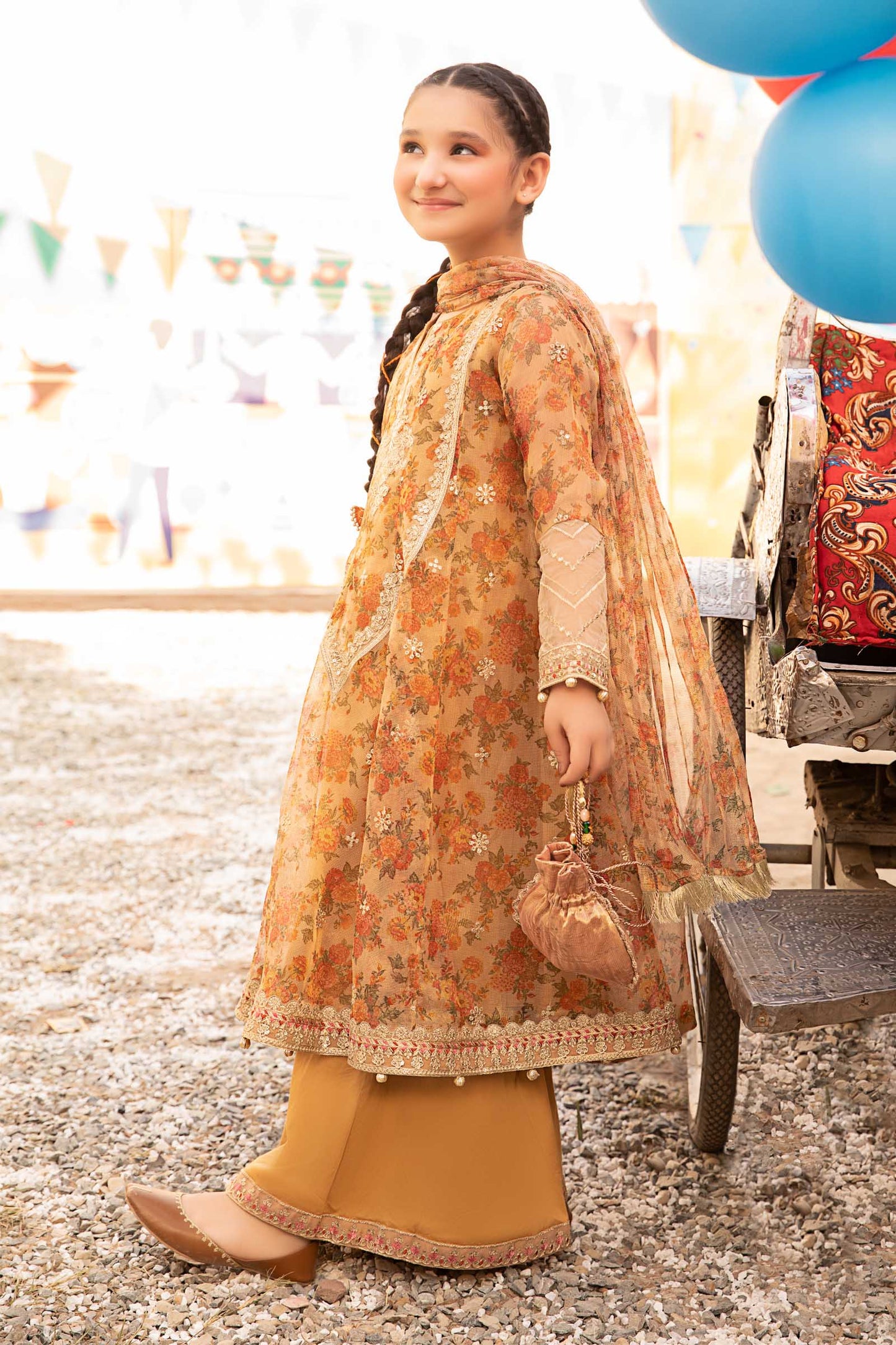 3 Piece Embroidered Zari Masoori Organza Suit