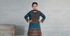 3 Piece Embroidered Raw Silk Suit