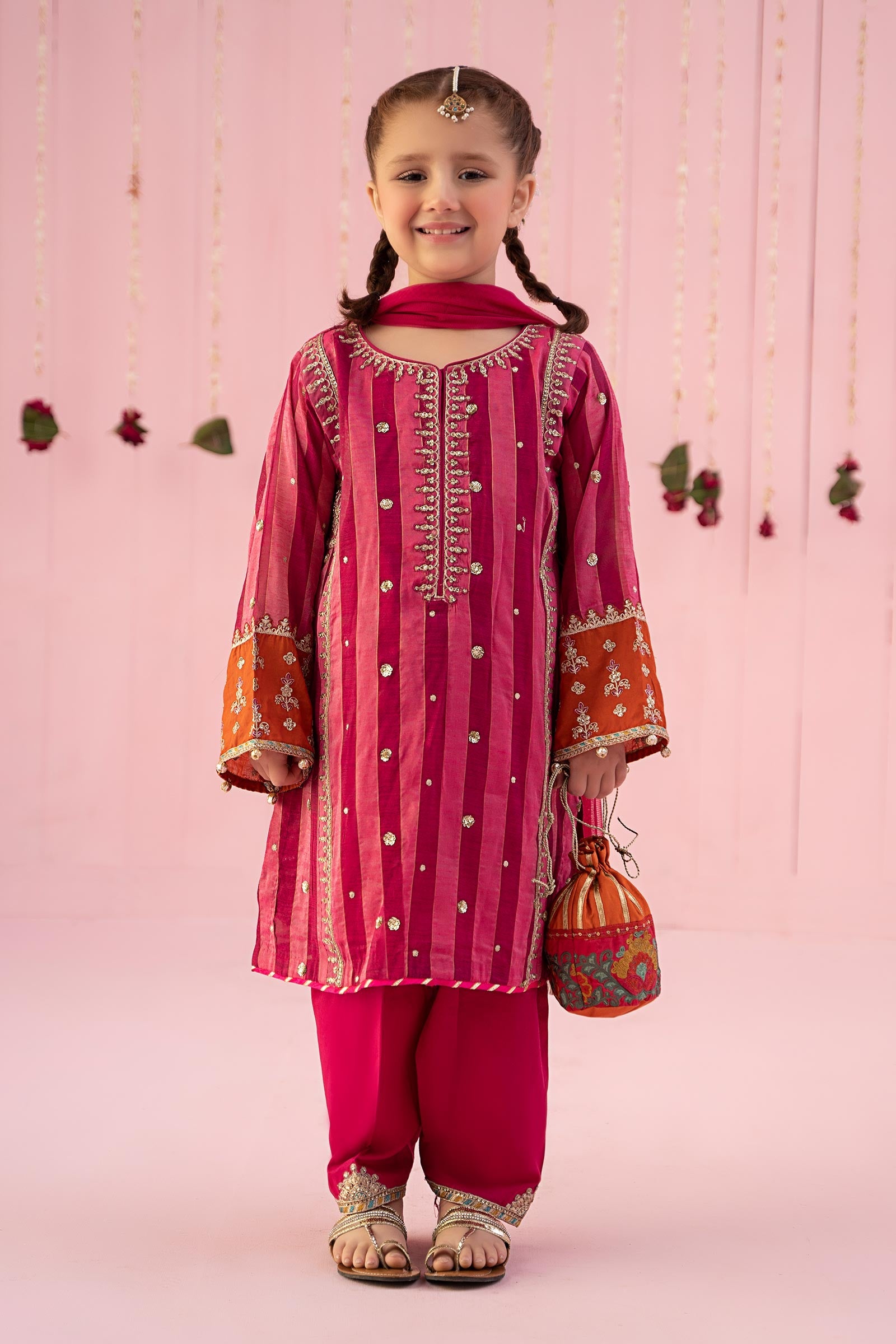3 Piece Embroidered Yarn Dyed Suit