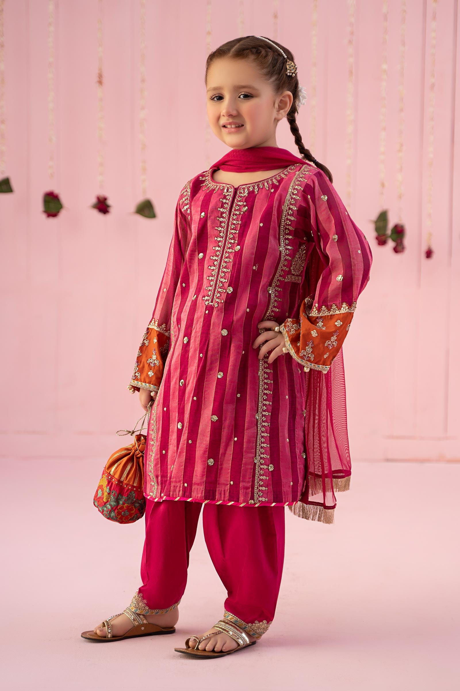 3 Piece Embroidered Yarn Dyed Suit