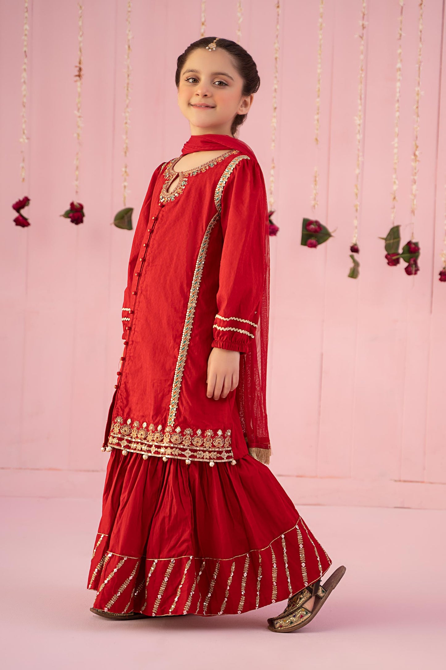 3 Piece Embroidered Dobby Suit