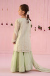 3 Piece Embroidered Stripe Cotton Suit