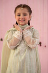 3 Piece Embroidered Stripe Cotton Suit