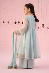 3 Piece Embroidered Organza Suit