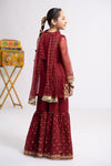 3 Piece Embroidered Organza Suit