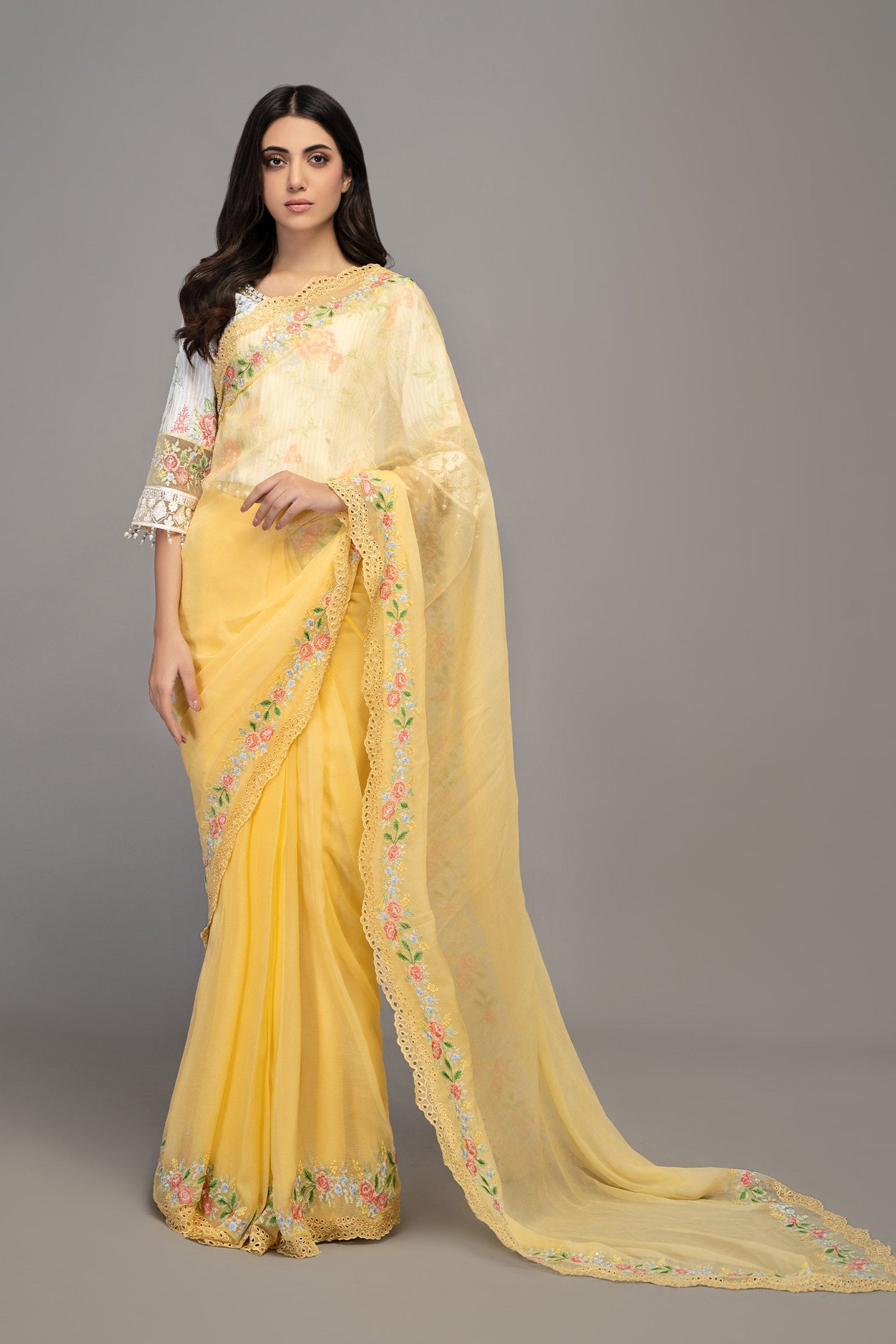 Saree Yellow SF-EF23-31