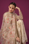 3 Piece Embroidered Organza Suit