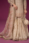 3 Piece Embroidered Organza Suit