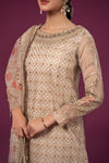 3 Piece Embroidered Organza Suit