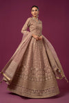 3 Piece Embroidered Organza Suit