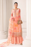 3 Piece Embroidered Organza Suit