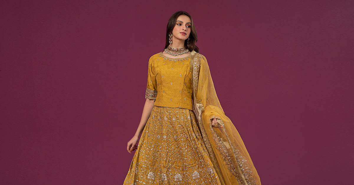 3 Piece Embroidered Raw Silk Suit