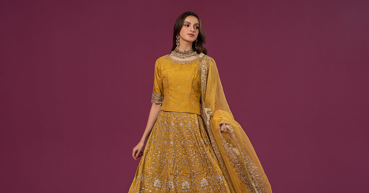 3 PIECE EMBROIDERED RAW SILK SUIT | SF-EF24-26