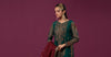 3 Piece Embroidered Raw Silk Suit