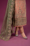 3 Piece Embroidered Organza Suit