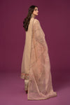 3 Piece Embroidered Organza Suit