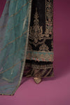 3 Piece Embroidered Organza Suit