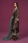 3 Piece Embroidered Organza Suit
