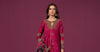 3 Piece Embroidered Raw Silk Suit