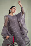 3 Piece Dyed Organza Suit