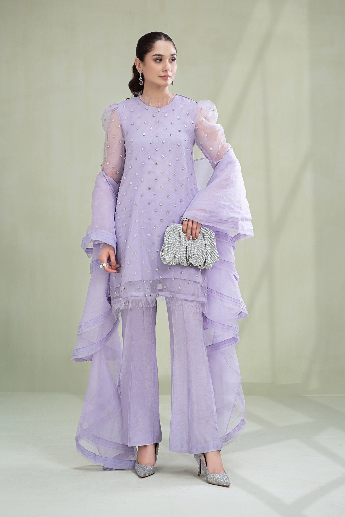 3 PIECE DYED ORGANZA SUIT | SF-PFW23-06