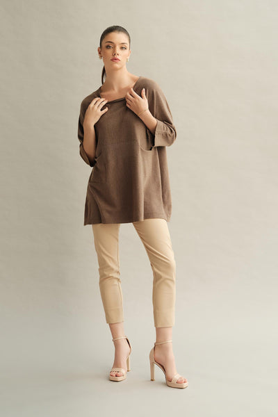 Oversized Sweater (Free Size) All Sale WEST219-999-BRN