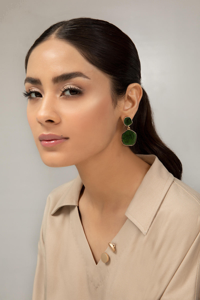 Earrings Green AER-W21-074