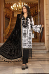 Unstitched Linen DL-902-Black and White