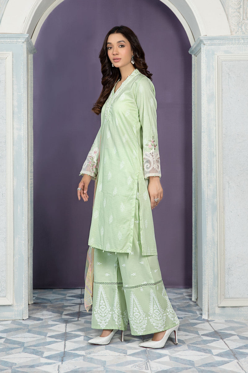 Buy Light Green Palazzo Salwar Suits Online at Best Price on Indian Cloth  Store.